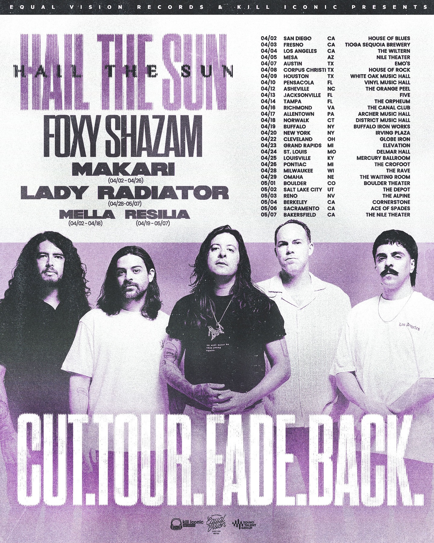 Hail The Sun Tour Poster 2026